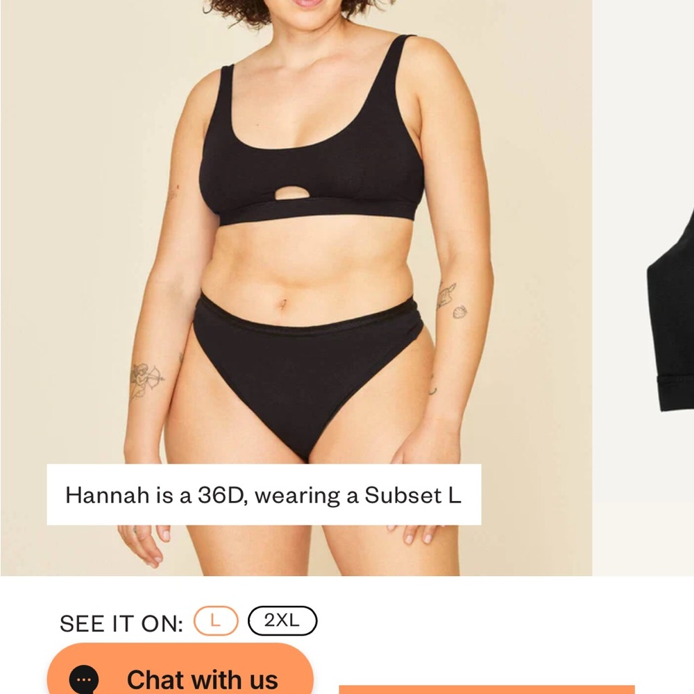 SOLD SUBSET Black Keyhole Bralette